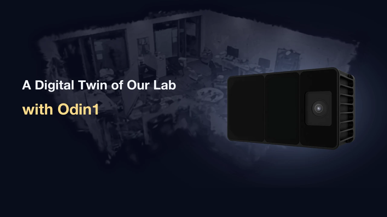 A Digital Twin of Our Lab with Odin1 — video title card